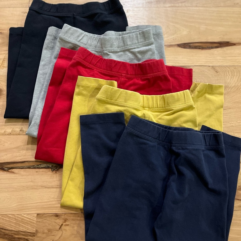 Primary Kids Leggings Set - Black, Gray, Red, Yellow, Navy